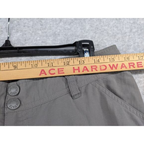 THE NORTH FACE Women's Sz 8 Convertible Pants Shorts Capris Zip Hiking‎ Gray - Picture 5 of 16